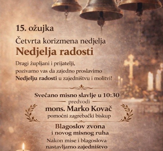 Blagoslov zvona župne crkve Uznesenja BDM u Savskom Nartu